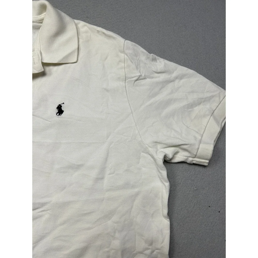 Polo Ralph Lauren Polo Shirt Cotton Pique White L Mens
